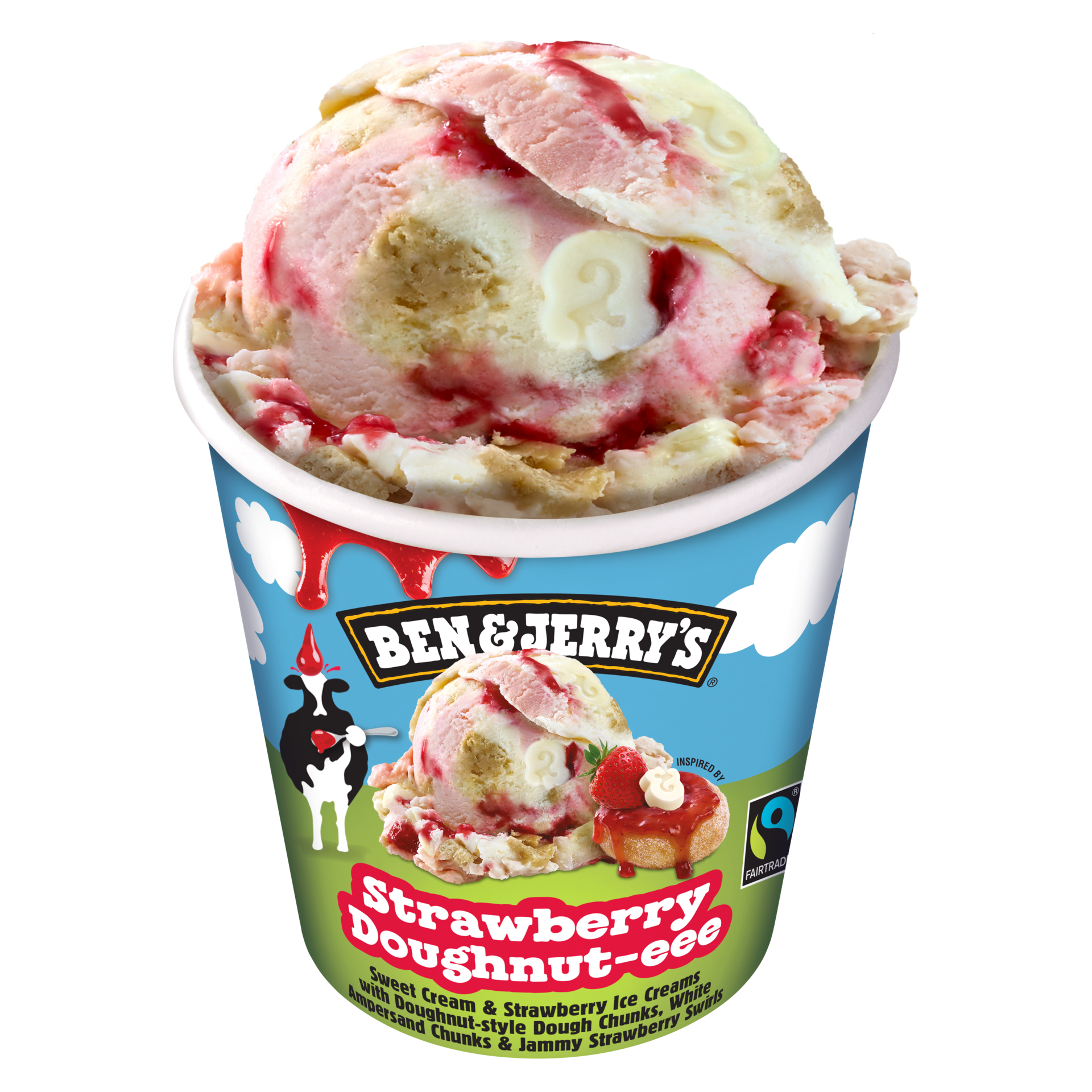 Strawberry Doughnut-eee Original Ice Cream Pints
