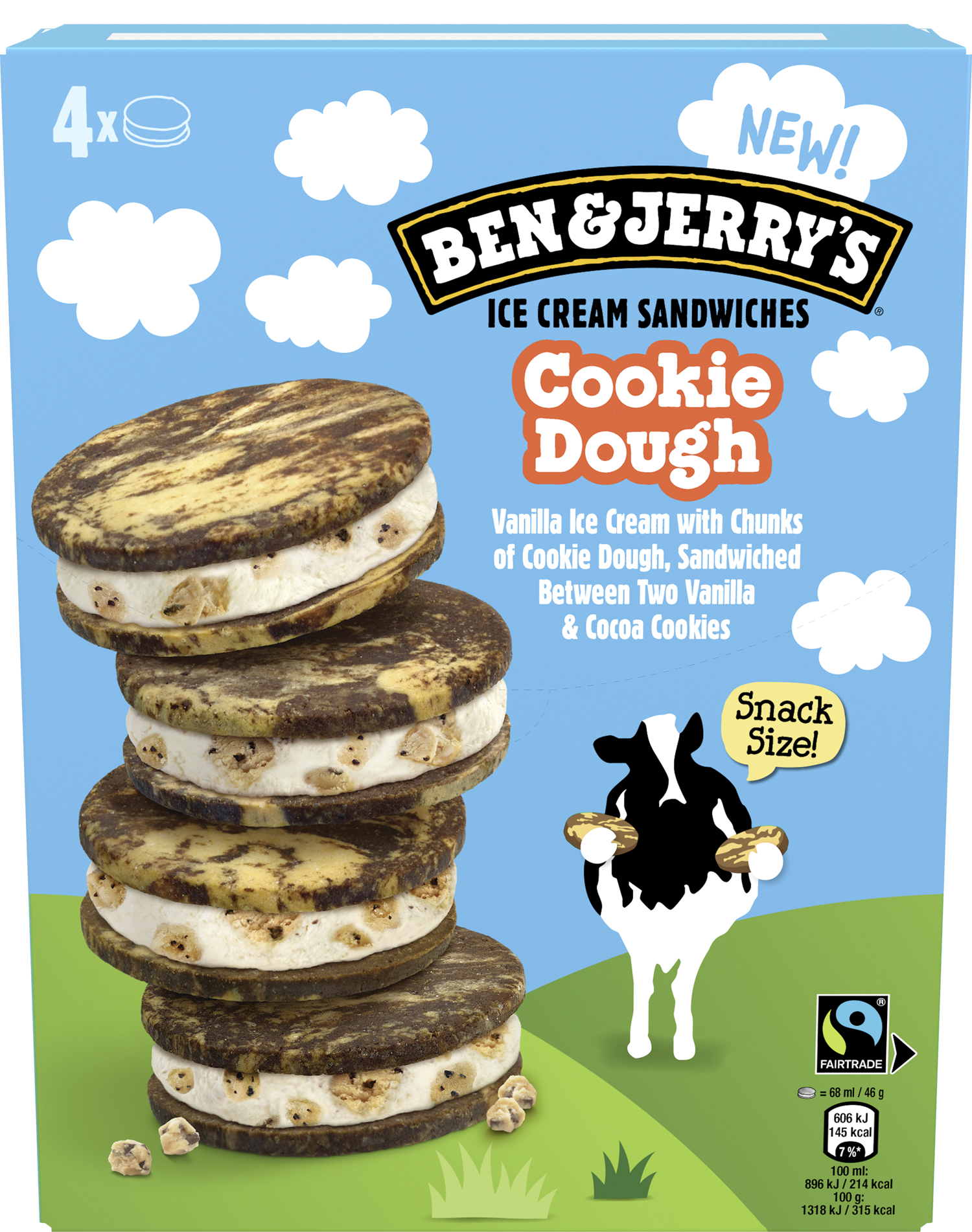 Cookie Dough Sandwich Sandwich Sandwich Multipack
