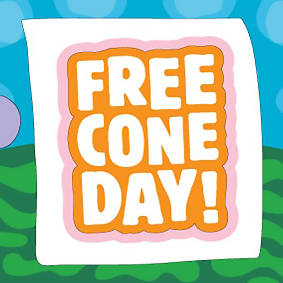 FREE CONE DAY